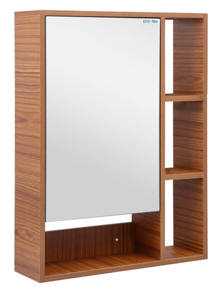 Plantex Bathroom Mirror Cabinet - HDHMR Wood Retro Bathroom Organizer Cabinet (18 x 24 Inches) Bathroom Accessories (Nayana Teak)