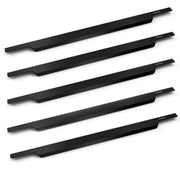 Plantex Profile Handle for Kitchen Cabinet/26 Inch Alluminium Drawer Profile Handle/Wardrobe Pull Handle for Home/Office/Hotel - Pack of 5 (Black)