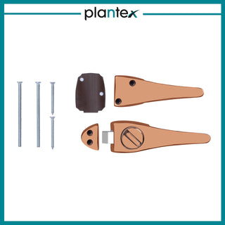 Plantex Door Lock/2in1 Baby Latch with Door Handle for Bathroom/Bedroom Door(Rose Gold) - Pack of 1