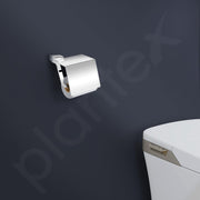 Plantex Super Brass Toilet Roll Holder for Bathroom/Tissue Roll Holder for Washroom/Toilet Paper Holder for Bathroom Accessories - Arrete (Chrome)
