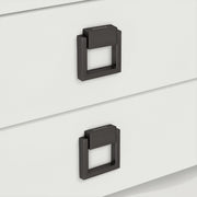 Plantex Drawer Kadi/2 Inch Chest Handle for Drawer/Square Cabinet Kadi/Pull-Push Small Kadi for Home/Office Drawer - Pack of 2 (SH-358, Satin Black)