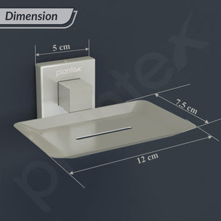 Plantex Soap Holder for Bathroom/Stainless Steel Soap Stand/Soap Case/Soap Dish/Bathroom Accessories – Aqua (Satin)
