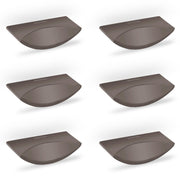 Plantex Knobs for Drawer/Rectangular Drawer Knob/Pull-Push Knobs for Kitchen/Bedroom Drawer - Pack of 6 (Satin Black)
