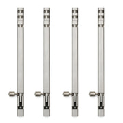 Plantex Stainless Steel Tower Bolt/Tower Bolt for Home,Offices Doors & Windows/8 Inch Tower Bolt for Main Door/Door Latch/Kundi/Chitakini/Door Latch for Windows - Pack of 4 (Satin)