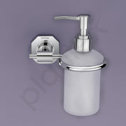 Plantex 304 Grade Stainless Steel Hand Wash Holder for Wash Basin Liquid Soap Dispenser Bathroom Accessories - Nipron (Chrome)