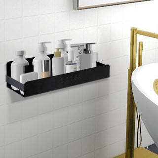 Plantex GI Metal Bathroom Shelf/Kitchen Shelf/Rack/Bathroom Accessories – Powder Coated (Black, 12 x 5 inches)