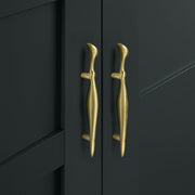 Plantex Cabinet Handle/Kitchen Cabinet Door Handle/Wardrobe/96 mm Cupboard Handle/Door Pull-Push Handle for Home/Office - Pack of 2 (Brass Antique)