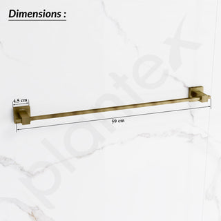 Plantex 304 Grade Stainless Steel 24 inchTowel Hanger for Bathroom/Single Towel Rod/Towel Bar/Towel Holder/Stand/Bathroom Accessories - Splash (Antique)
