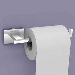 Plantex 304 Grade Stainless Steel Toilet Paper Roll Holder for Bathroom/Tissue Paper Holder Stand for Washroom/Bathroom Accessories - Benz (Chrome)