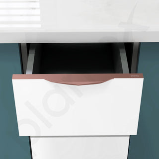 Plantex Profile Handle for Kitchen Cabinet/12 Inch Alluminium Drawer Profile Handle/Wardrobe Pull Handle for Home/Office/Hotel - Pack of 3 (Rose Gold)