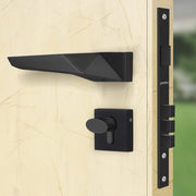 Plantex Mortise Door Lock for Main Door with 3 Computerised Keys/Door Handle Lock for Bedroom, Durable Brass Build/ 3 Years of Warranty(7095 - Black Finish)