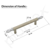Plantex Altros Main Door Handle/14 Inch Door Handle for Main Door/Pull Push Handle for Home/Hotel/Office Ã¢â‚¬â€œ Pack of 1 (106,White Satin and Chrome Finish) - 3 Years Warranty