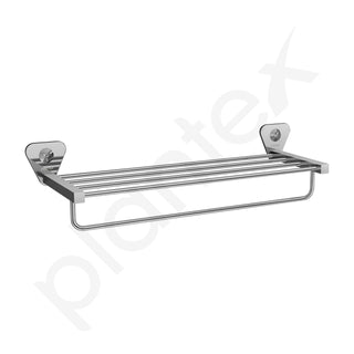 Plantex Pyramid Stainless Steel Towel Rack for Bathroom/Towel Rod/Towel Stand/Towel Hanger/Bathroom Accessories - 24 Inch (Chrome Finish)