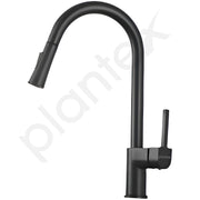 Plantex Brass Kitchen Sink Faucet/Kitchen Mixer Tap with Water Saving Nozzle and 360Ã‚Â° Swivel Spout/Hot and Cold Kitchen Faucet/Dual Spray Modes-(Black)