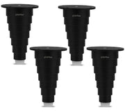 Plantex Heavy Duty Stainless Steel 4 inch Sofa Leg/Bed Furniture Leg Pair for Home/Furniture Sofa Legs for Table/Sofa Support Legs/Sofa Furniture Leg (Black) Set of 4 Pcs