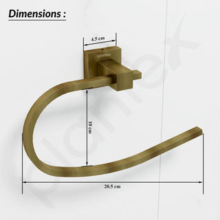 Plantex 304 Grade Stainless Steel Napkin Holder for Wash Basin/Hand Towel Holder for Kitchen/Napkin Hanger/Bathroom Accessories - Splash (Antique)