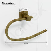 Plantex 304 Grade Stainless Steel Napkin Holder for Wash Basin/Hand Towel Holder for Kitchen/Napkin Hanger/Bathroom Accessories - Splash (Antique)