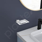Plantex Smero Pure Brass Soap Holder for Bathroom and Kitchen/Soap Stand/Soap Dish/Soap Case/Bathroom Accessories - Arrete (Chrome)