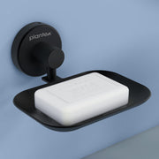 Plantex Galaxy 304 Grade Stainless Steel Single Soap Dish/Soap Stand/Soap Holder/Bathroom Accessories – (Black)