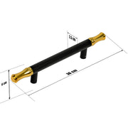 Plantex Heavy Duty Main Door Handle/14 Inch Door Handle for Main Door/Pull Push Handle for Glass/Wooden Door Ã¢â‚¬â€œ Pack of 1 (121,Black & Gold) - 3 years Warranty