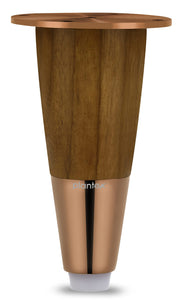 Plantex 4 Inch Sofa Legs for Bed Furniture/Sofa Legs for Table/Sofa Support Legs with Rubber Grip (Rose Gold, 6 Pcs)