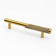 Plantex Stainless Steel & Aluminium Cabinet Handle/96mm Wardrobe Door Handle/Cupboard Pull-Push Handles for Home/Office - Pack of 1 (Brass Antique & Gold)