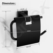 Plantex 304 Grade Stainless Toilet Paper Holder/Toilet Roll Holder/Bathroom Toilet Paper Holder/Bathroom Accessories - Splash (Black)