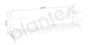 Plantex Bathroom Shelf for Wall Steel/Wall Mounted Shelf for Kitchen with Railings/Washroom Organizer (16 inch, Chrome)