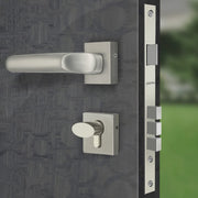 Plantex Fully Brass Door Lock with 3 Years of Warranty/Main Door Lock for Home/Mortise Lock for Door - Main Door Lock Set(Sumer-3054, Satin White Chrome)