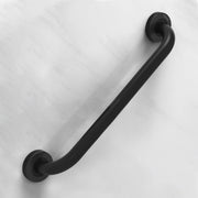 Plantex 18 Inch Stainless Steel Grab Bar for Toilet/Safety Support for Senior Citizens/Secure Bathroom Handrail/Bathroom Accessories (Black)