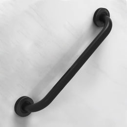 Plantex 18 Inch Stainless Steel Grab Bar for Toilet/Safety Support for Senior Citizens/Secure Bathroom Handrail/Bathroom Accessories (Black)