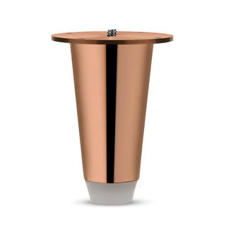 Plantex 4 Inch Sofa Legs for Bed Furniture/Sofa Legs for Table/Sofa Support Legs with Rubber Grip (Rose Gold, 8 Pcs)
