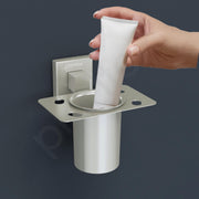 Plantex Tumbler Holder for Bathroom/Stainless Steel Toothbrush Holder/Toothpaste Holder/Bathroom Accessories Ã¢â‚¬â€œ Pack of 1, Aqua (Satin)