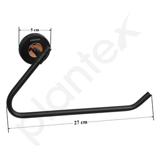 Plantex Solid Brass & SS-304 Grade Napkin Holder for Wash Basin/Towel Hanger for Bathroom/Napkin Hanger/Kitchen/Bathroom Accessories - (Matt Black & Rose Gold)