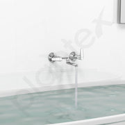 Plantex Pure Brass Non Telephonic Wall Mixer with Water Saving Nozzle/Mixer Tap for Bathroom with Brass Wall Flange and Teflon Tape (Dol-2319-Chrome)
