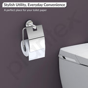 Plantex Stainless Steel Toilet Paper Holder for Bathroom/Tissue Paper Holder/Toilet Paper Roll Holder/Bathroom Accessories - Brezza (Chrome)