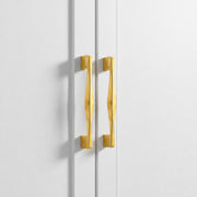 Plantex Cabinet Handle/96mm Handle for Drawer/Wardrobe/Kitchen Handle/Pull-Push Handle for Home/Office - Pack of 2 (Gold)