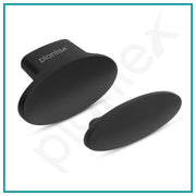 Plantex Knobs for Drawer/Small Drawer Knobs/Knobs for Cabinets/Pull-Push Knobs for Kitchen/Bedroom Drawer - Pack of 3 (Oval, Black)