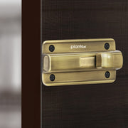 Plantex Premium Heavy Duty Door Stopper/Door Lock Latch for Home and Office Doors - Pack of 2 (Brass Antique)