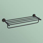 Plantex Brass with 304 Grade Stainless Steel Towel Hanger for Bathroom/Towel Rack/Towel Holder/Bathroom Accessories - RDAB (Black)