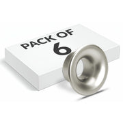 Plantex Knobs for Drawers/Drawer Knobs/Round Knob for Cabinets/Pull-Push Knob for Kitchen/Bedroom Drawer - Pack of 6 (Satin)