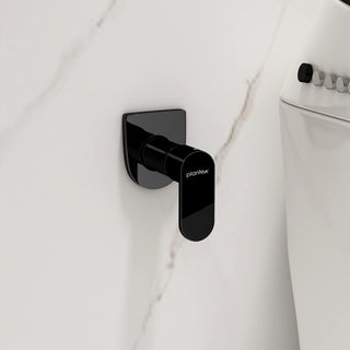Plantex Pure Brass 25 mm Urinal Flush Valve with Teflon Tape & Wall Flange -7 Year Warranty (ORN-220-PVD Black)