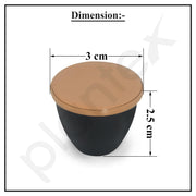 Plantex Knobs for Drawer/Drawer Knobs/Knobs for Cabinets/Pull-Push Knobs for Kitchen/Bedroom Drawer - Pack of 1 (Rose Gold & Black)