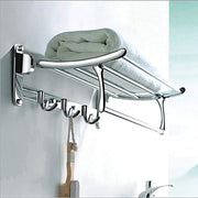 Plantex Stainless Steel Towel Hanger for Bathroom/Towel Rack/Bathroom Towel Holder/Towel Stand/Bathroom Accessories - Pack of 16 (24 Inch-Chrome)