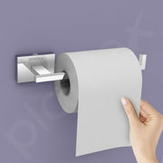 Plantex 304 Grade Stainless Steel Toilet Paper Roll Holder for Bathroom/Tissue Paper Holder Stand for Washroom/Bathroom Accessories - Benz (Chrome)