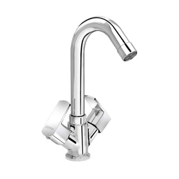 Plantex Brass Spindle Wash Basin Tap with Water Saving Aerator/Basin Mixer for Bathroom/Sink Tap for Kitchen Basin -(Saga-Chrome)