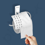 Plantex 304 Grade Stainless Steel Toilet Paper Holder/Tissue Paper Roll Holder for Bathroom - Crystal (Chrome)