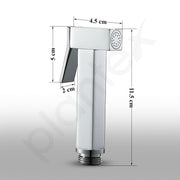 Plantex Pure Brass Square Shape Health Faucet/Jet Spray for Toilet/Health Faucet Gun Only/Faucet for Toilet/Hand Shower for Toilet-Chrome Finish