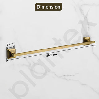 Plantex 304 Grade Stainless Steel 24 inch Towel Hanger for Bathroom/Single Towel Rod/Towel Holder/Bathroom Accessories - Squaro (Antique)