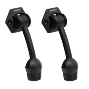 Plantex Door Stopper for Main Door/5-Inch Stopper with Rubber Grip/Stoppers for Wooden Door/Stops for Door â€“ Pack of 2 (Z-Black)